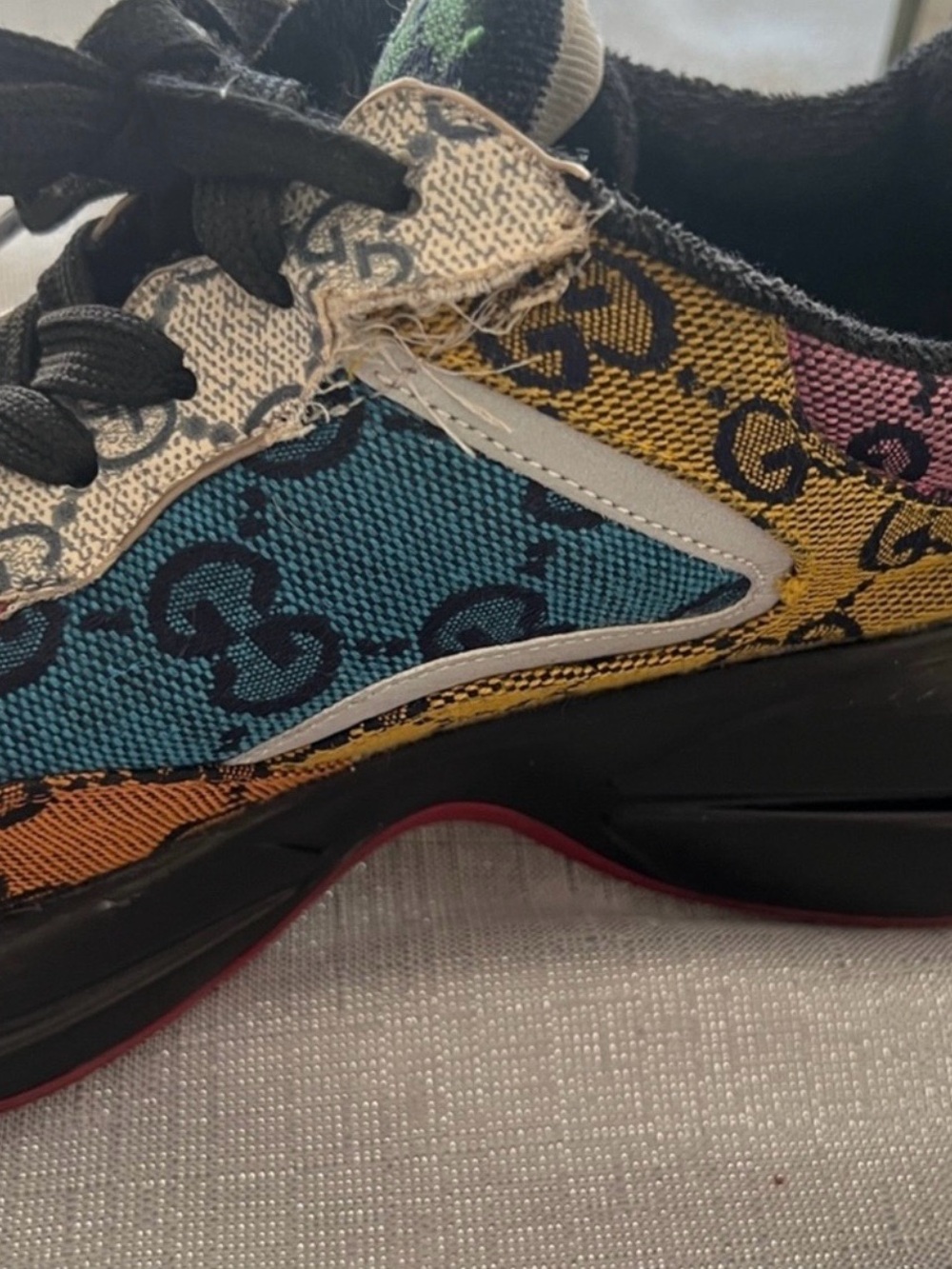Gucci woman Colorful Logo Sneakers - Picture 6 of 9